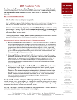 2015 Foundation Profile - The Women`s Foundation of Colorado
