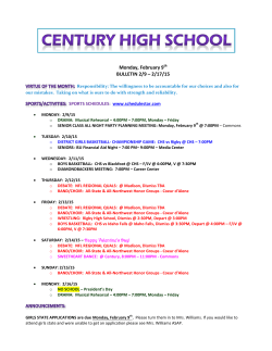 Bulletin - Century High School