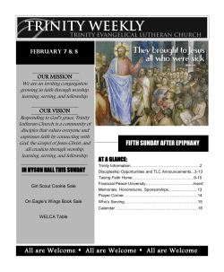 Weekly - Trinity Lutheran Church