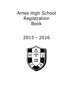 Ames High School Registration Book 2015