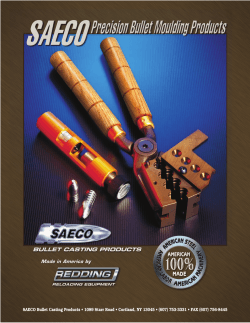 SAECO Flyer - Redding Reloading Equipment