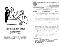 February 7-8 - Christ Lutheran Church