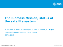 BIOMASS: ESA`s new Earth Explorer satellite to observe