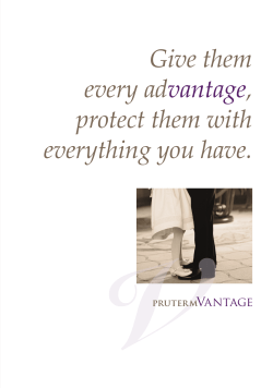 Give them every advantage, protect them with everything you have.