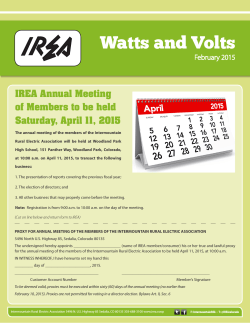 Watts and Volts - Intermountain Rural Electric Association
