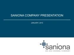 SAniona company Presentation