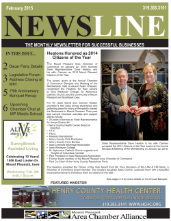 Newsline - Mount Pleasant Chamber of Commerce
