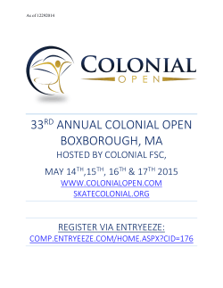 2015 COLONIAL OPEN - Colonial Figure Skating Club