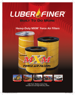 Heavy-Duty MXM™ Force Air Filters