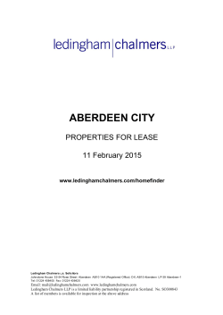 ABERDEEN CITY - Ledingham | Chalmers LLP