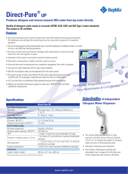 DIRECT-PURE® UP Water Systems