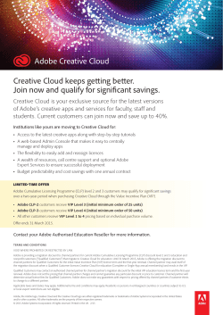 Creative Cloud keeps getting better. Join now and qualify