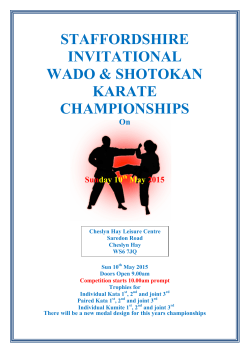 staffordshire invitational wado & shotokan karate