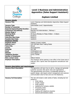 Zapkam Limited - South Cheshire College