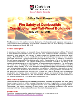 Fire Safety of Combustible Construction May 20