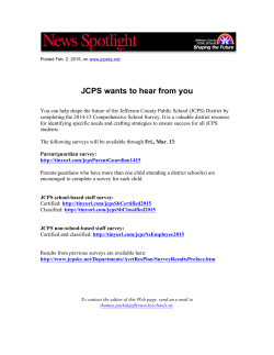 JCPS wants to hear from you - Jefferson County Public Schools