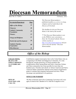 02 - Diocesan Memorandum
