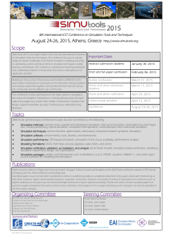 Simutools 2015 Call for Papers PDF