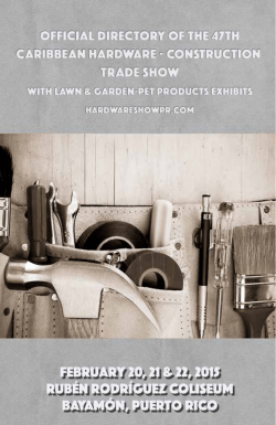 Show directory - 47th Caribbean Hardware & Construction Trade