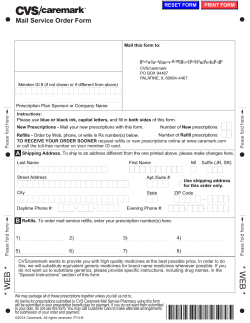 CVS Caremark Mail Service Order Form
