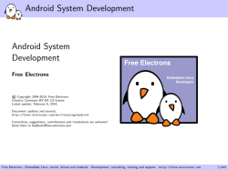 Android System Development Android System