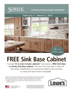 FREE Sink Base Cabinet