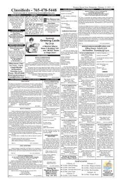 WWN pg 17 classifieds.indd