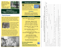 the 2015 Camp brochure - Wisconsin Farmers Union