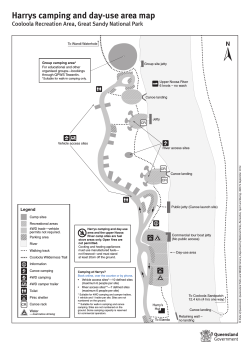 Harrys camping and day-use area map Cooloola Recreation Area