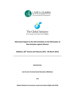 Alternative Report to the UN Committee on the Elimination of