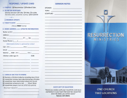 Worship Guide - Resurrection Baptist Church