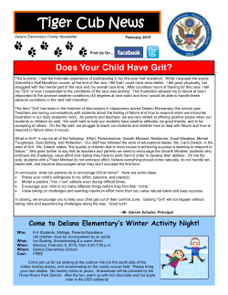 Tiger Cub News - Delano Public Schools