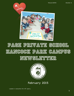Newsletter - Page Private School