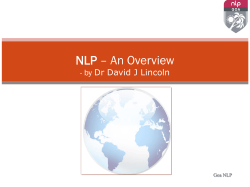 NLP – An Overview