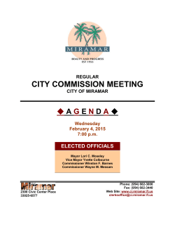 CITY COMMISSION MEETING