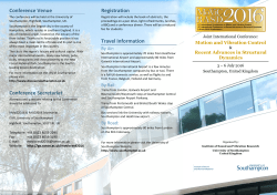 MOVIC 2016 Flyer - University of Southampton