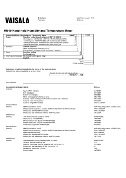 HM40 Hand-held Humidity and Temperature Meter
