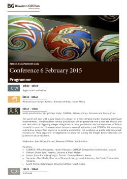 Conference 6 February 2015