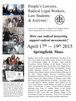 Flyer  - National Lawyers Guild