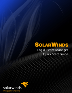 My Document - SolarWinds