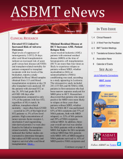 IN THIS ISSUE SEE ALSO February 2015 ASSOCIATION NEWS