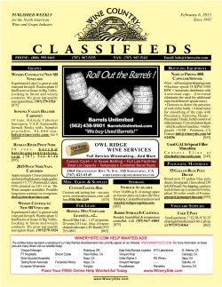 Wine Country Classifieds