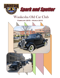 Feb/Mar newsletter - Waukesha Old Car Club