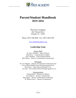 Parent/Student Handbook