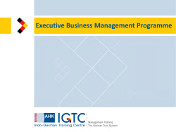 Executive Business Management Programme