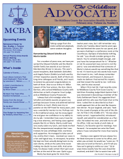 February 2015 - Middlesex County Bar Association