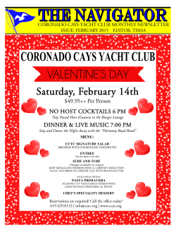 FEB Navigator 2015.pub - Coronado Cays Yacht Club