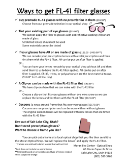 Ways to get FL-41 filter glasses