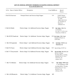 list of judicial officer`s working in nagpur judicial district