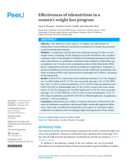 Effectiveness of telenutrition in a women`s weight loss program